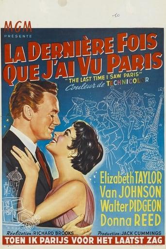 La Dernière Fois que j'ai vu Paris poster