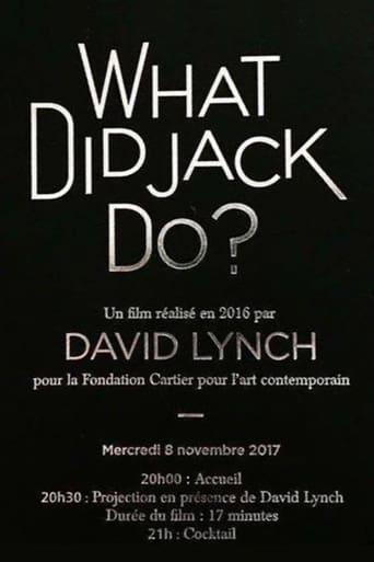 WHAT DID JACK DO? poster