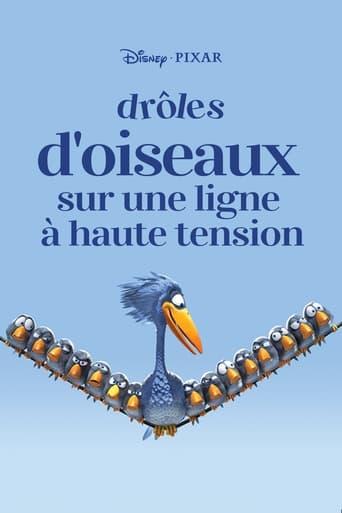 Drôles d'oiseaux sur une ligne à haute tension poster