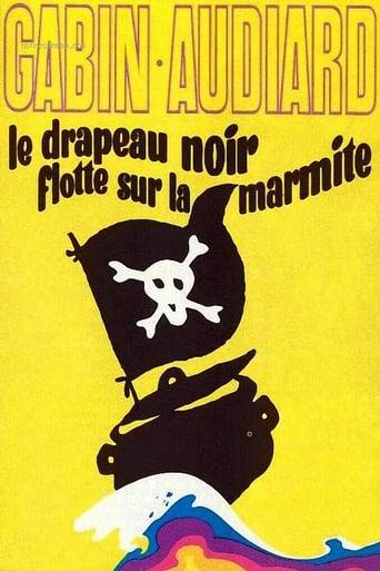 Le drapeau noir flotte sur la marmite poster