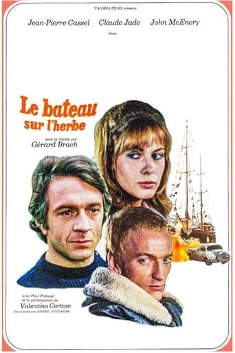 Le bateau sur l'herbe poster