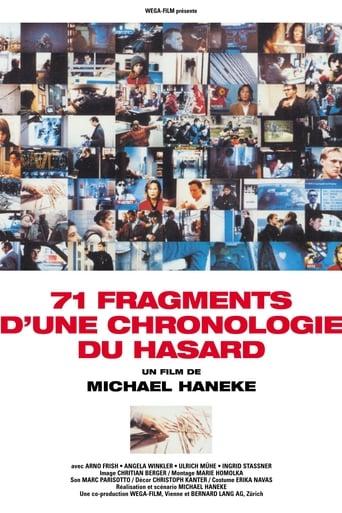 71 fragments d'une chronologie du hasard poster