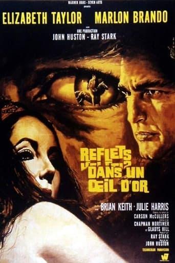 Reflets dans un oeil d'or poster